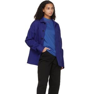 SSENSE WORKS Exclusive Jeremy O. Harris Blue Twill Chore Jacket